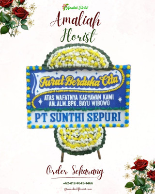 Papan Bunga Duka di Kosambironyok